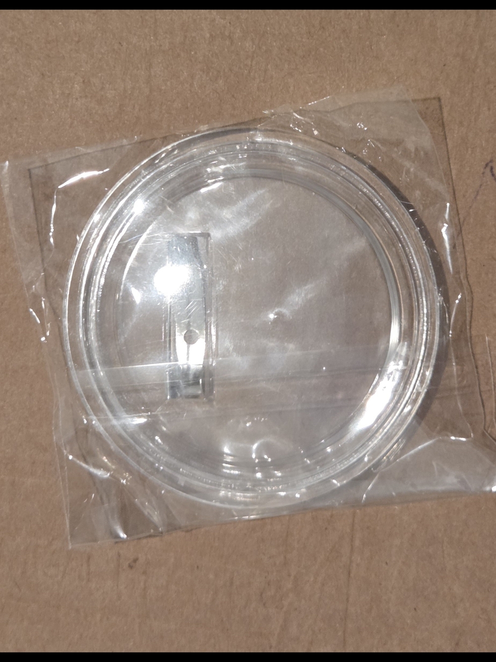 2.4" Clear Plastic Button Pins 30 Pack